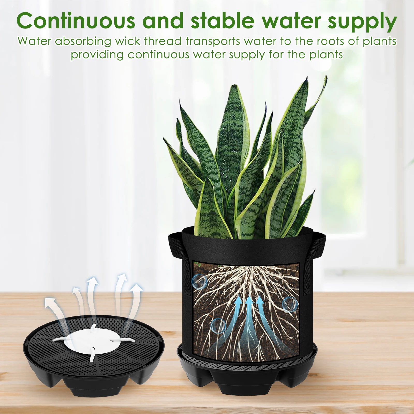 Drip Tray Saucer - 4개들이 꽃 화분 받침대 2.8L 자동